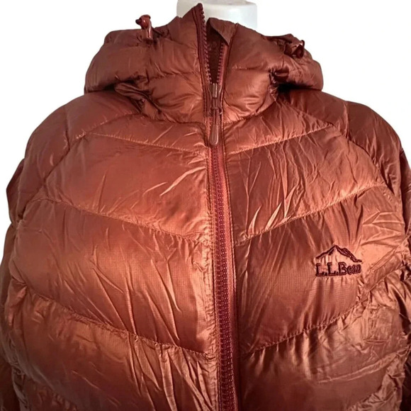 LL Bean Ultralight Goose Down 850 Downtek Puffer Hooded Jacket Womens Size S REG - Picture 5 of 16
